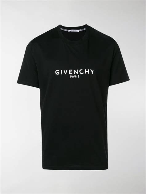 givenchy t shirt nera|givenchy graphic crewneck t shirt.